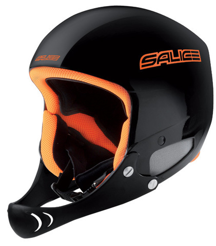 Картинка шлем горнолыжный Salice RACE + CHINGUARD Black  - 1