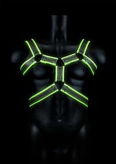 Стильная портупея Body Harness с неоновым эффектом - размер L-XL - 