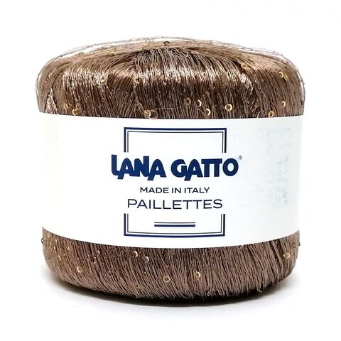 Пряжа Lana Gatto Paillettes 30100 бронза