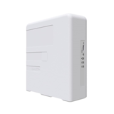 MikroTik PWR-LINE PRO (supports Data over Powerlines), one Gigabit Ethernet port with PoE-out, removable power cord