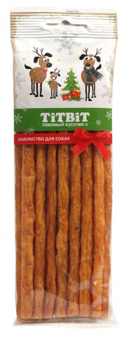 Titbit колбаса Сальчино для собак (Новогодняя коллекция) 80 г