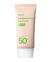Крем солнцезащитный с тонирующим эффектом MANYO Factory Foundation-Free Sun Cream SPF50+PA++++ 50 мл