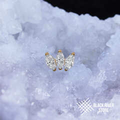 3K Marquise v.2 Crystal PVD Yellow