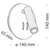 Бра Technical Ios 176 C176-WL-01-6W-W