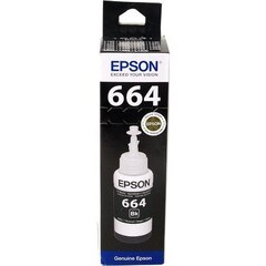 Чернила черные Epson для L100, L110, L120, L1300, L200, L210, L300, L350, L355, L550, L486 (70 мл) C13T66414A