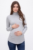 Водолазка для беременных 09947 серый