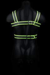 Стильная портупея Body Harness с неоновым эффектом - размер L-XL - 