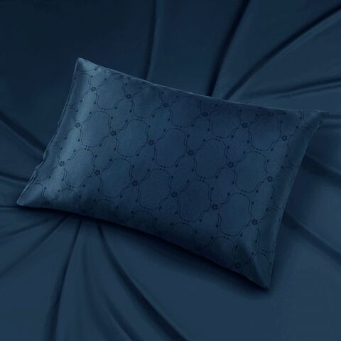 Наволочка 50x70 Mollen Узор темно-бирюзовая хлопковая