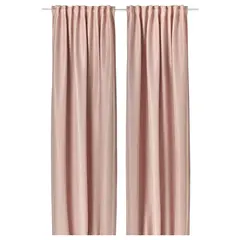 Комплект штор IKEA VILBORG (ВИЛБОРГ), Розовый, 145x250 см, 2 шт
