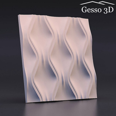 Гипсовая 3D панель Текущий песок