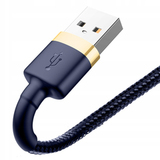 Кабель USB - Lightning 2.4A Baseus Cafule (CALKLF-BV3) 1м (100 см) (Синий с золотым)