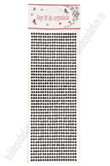 Стразы клеевые, Черный, 4 мм, 880 шт.