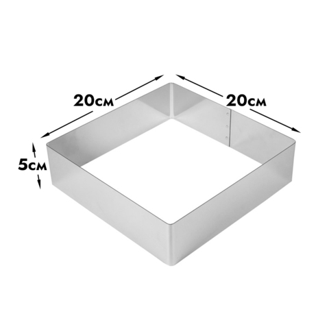 Форма для выпечки, квадрат L=20 см, d=5 см