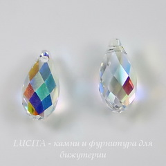 6010 Подвеска Сваровски Drop Crystal AB (13х6,5 мм)