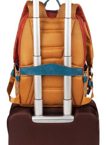 Рюкзак унисекс Piquadro Coleos, чёрный, кожа искусственная/кожа натуральная (CA2943OS/N)