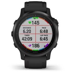 Мультиспортивные часы Garmin Fenix 6S Pro Black with Black Band  с навигатором