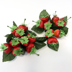 Клубника искусственная на кольце, набор 2 кольца