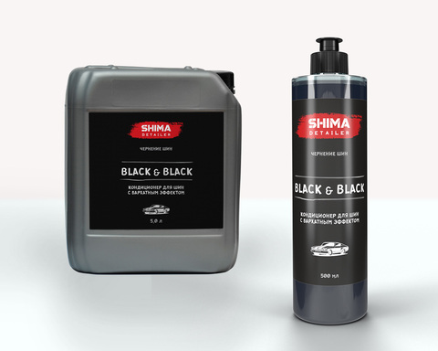SHIMA DETAILER BLACK & BLACK Кондиционер для шин с бархатным эффектом 500мл.