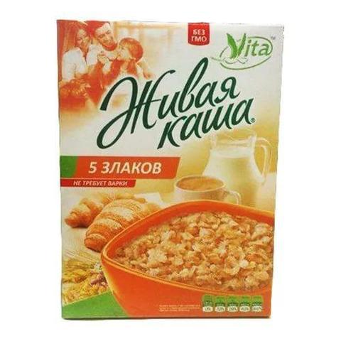 Vita живая каша 5 злаков, микс из 100% пророщенного зерна и хлопьев 300 г