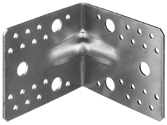 ЗУБР УКУ-2.5, 90 x 105 x 105 x 2.5 мм, цинк, усиленный крепежный уголок (31011-105) (20 штук)