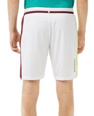 Шорты теннисные Lacoste Tennis x Daniil Medvedev Regular Fit Shorts - white/flashy yellow/bordeaux