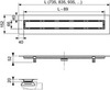 Душевой лоток свободностоящий 120 TECE TECEdrainline 651200