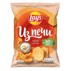 Чипсы Lays из печи лисички в сметане, 85г