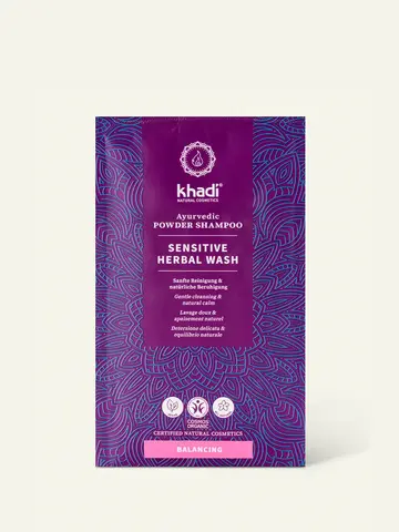 Очищающий порошок для волос для чувствительной кожи Khadi Naturprodukte Herbal Sensitive Wash, 50 гр