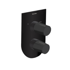 Встраиваемый смеситель для душа на 2 выхода TZAR 341502SNM чёрный