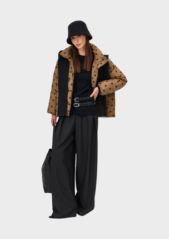 Пуховик с шарфом-капюшоном BULMER