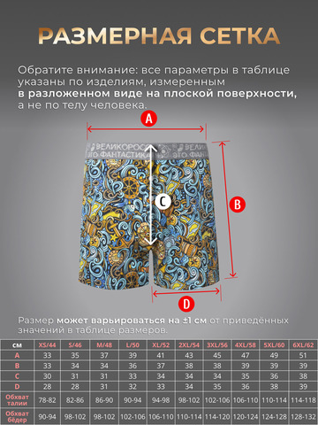 Комплект из 3-х семейных трусов - «Это Романтика!»