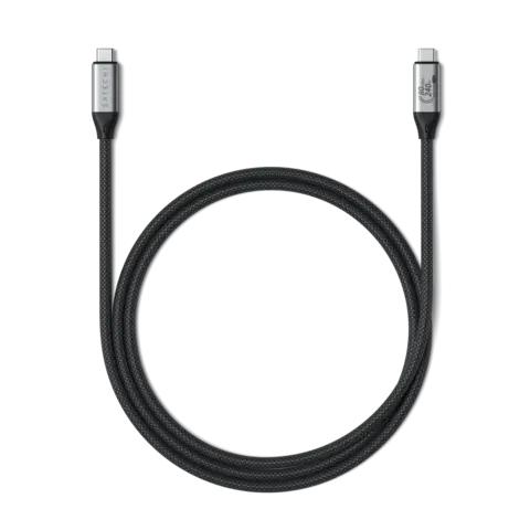 Кабель Satechi USB4 V2 Pro 240W 8K Display Thunderbolt 5/4/3 Cable, 1,2м, черный Кабель Satechi USB4 V2 Pro 240W 8K Display Thunderbolt 5/4/3 Cable, 1,2м, черный