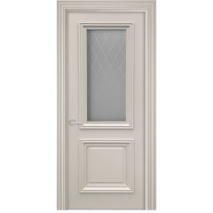Купить Межкомнатная дверь эмаль Шервуд 2 Багет RAL 7032 остеклённая 2