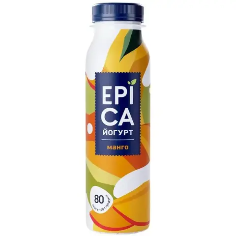 Йогурт Эпика питьевой 2,5% 260г Манго, шт