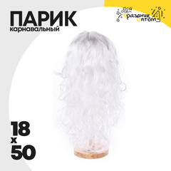 
          парик 18 х 50 карнавальный (белый)