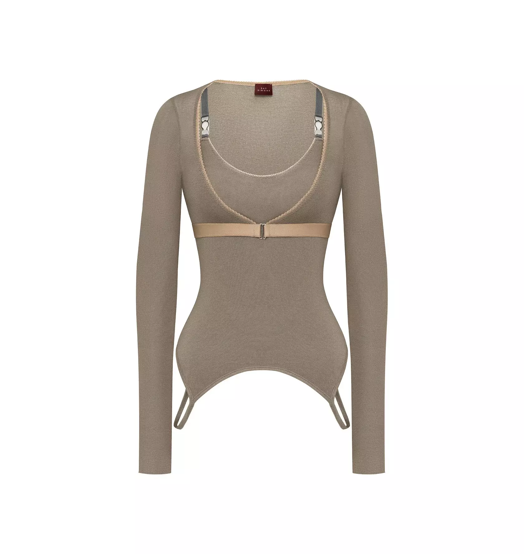 Болеро вторая кожа М, Серо-Бежевое