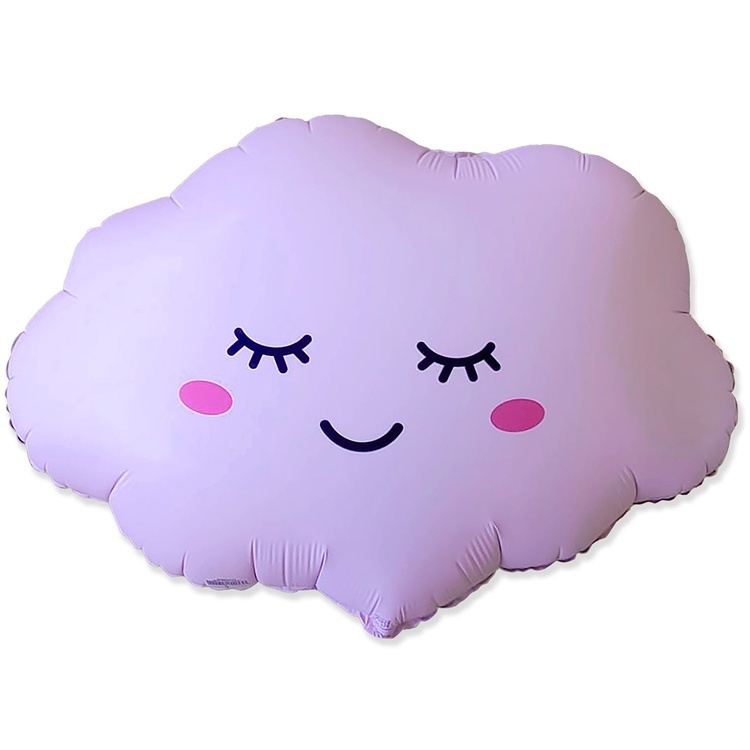 F Фигура, Воздушное облако, Розовое, сатин 27''/69 см, 1 шт.