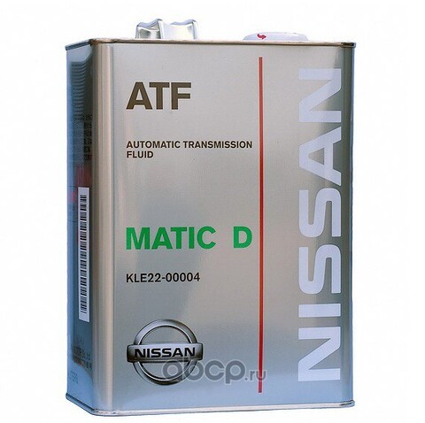 NISSAN Масло трансмиссионное MATIC D FLUID 4L Ж/Б KLE2200004