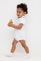 полукомбинезон  для мальчика  КР 6464/белый к548