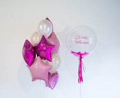 Композиция из гелиевых шаров Самой любимой звёзды