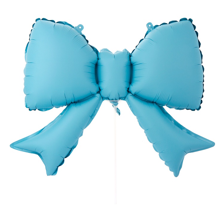 К Мини-фигура Бант голубой сатин, 21