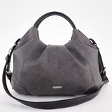 Сумка Саломея 357 македония серый + черный