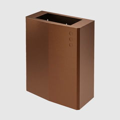 Контейнер для мусора настенный без крышки 23 л. нерж. сталь EVO 14078.EVO.CU медь