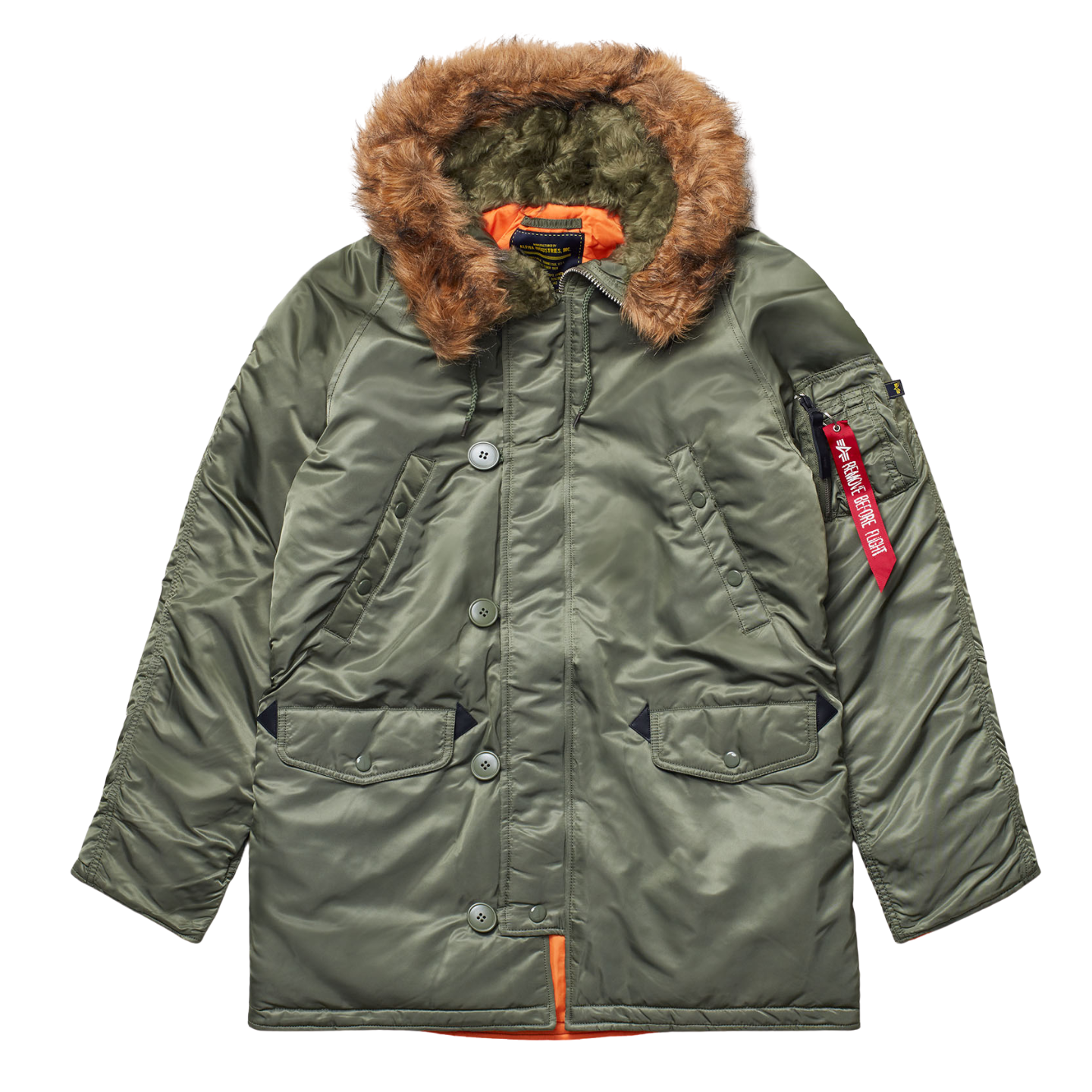 Парка Alpha Industries N-3B Slim Fit Sage Green - цена, доставка