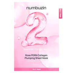 Numbuzin No.2 Rose PDRN Collagen Plumping Sheet Mask увлажняющая тканевая маска с ПДРН и коллагеном