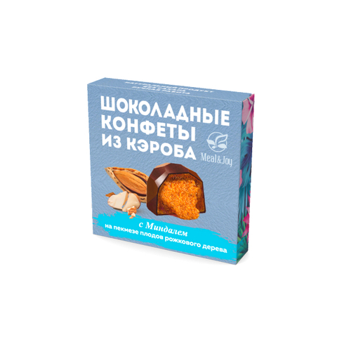 Шоколадные конфеты из кэроба с Миндалём (дроблёным), 60 г