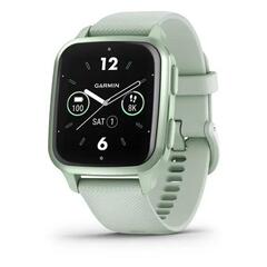 Часы Garmin Venu Sq 2 Metallic Mint Aluminum Bezel with Cool Mint Case and Silicone Band