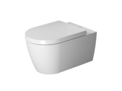 Duravit ME by Starck 25280900001 Унитаз, Duravit, ME by Starck, традиционный (с закрытым смывным краем), тип установки-подвесной, ширина, мм-370, глубина, мм-570, высота, мм-355, форма чаши-овальная, выпуск-горизонтальный, без декора, материал-керами фото