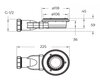 BelBagno TRAY-MR-UNO-AH-170/70-35-W-CR Поддон из искусственного мрамора в комплекте с сифоном с декоративной накладкой (хром)