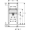 Монтажный элемент для раковины Geberit Duofix 111.434.00.1